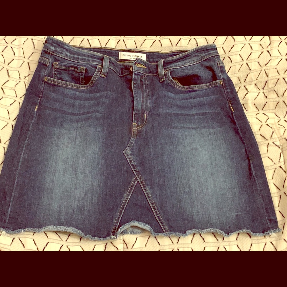 Flying Monkey Jean Mini Skirt
